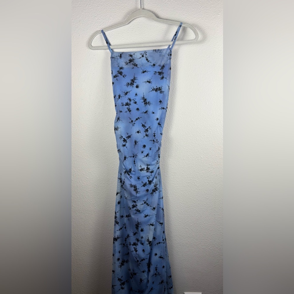 Wild Fable Sky Blue Floral Dress